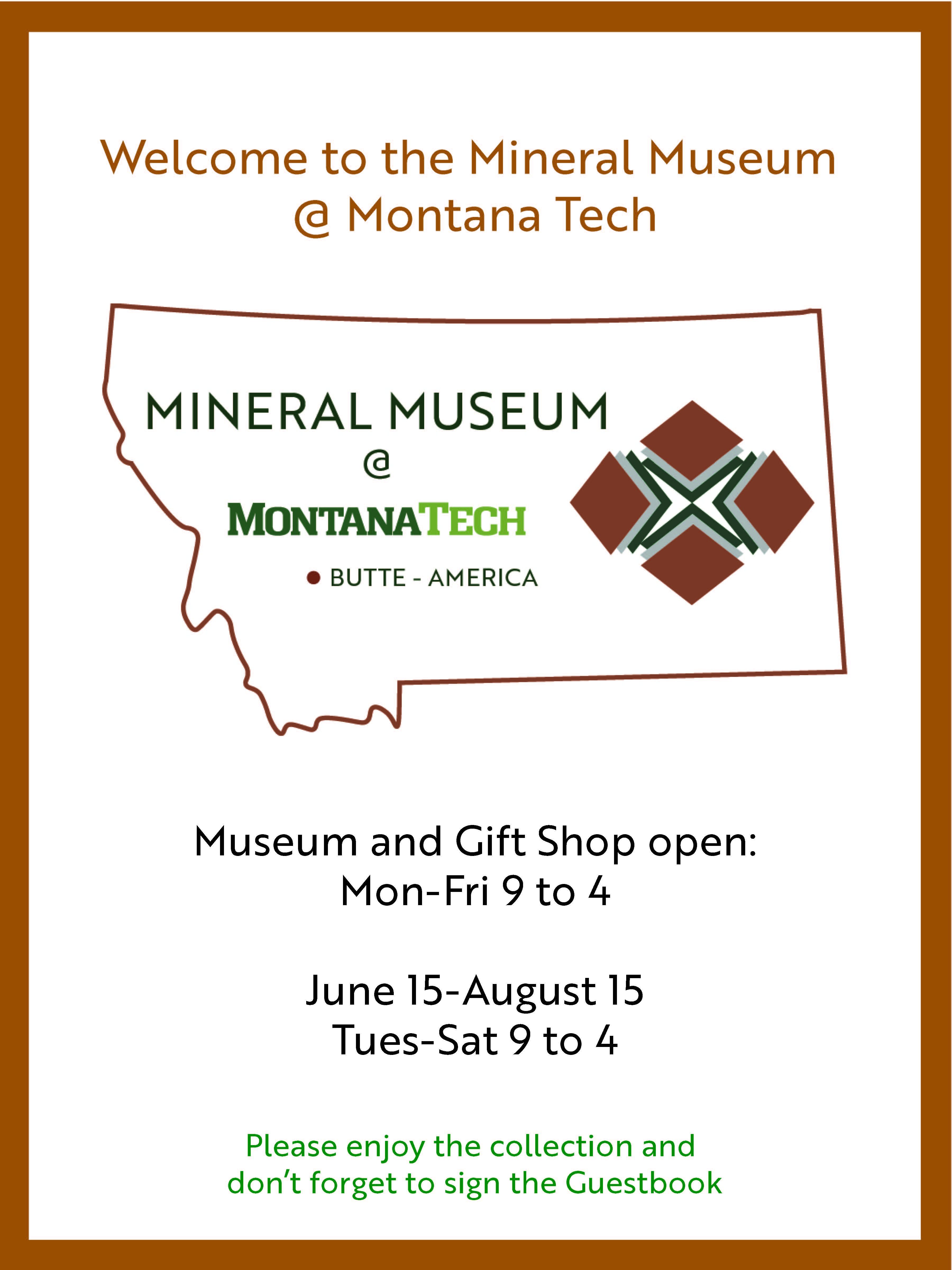 Mineral Museum sign